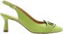 Voltan Peep Toe Peep Heel Green - Thumbnail 14