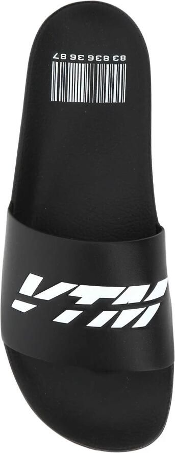 Vtmnts Zwarte rubberen slippers Zwart Heren - Foto 2