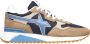 W6Yz Beige Technische Suède Sneakers YAK Beige Heren - Thumbnail 1