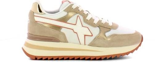 W6Yz Beige Wit Yak Sneakers Tennisschoenen