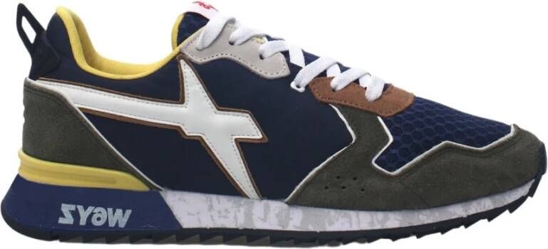 W6Yz Technical fabric and suede sneakers Jet-M.