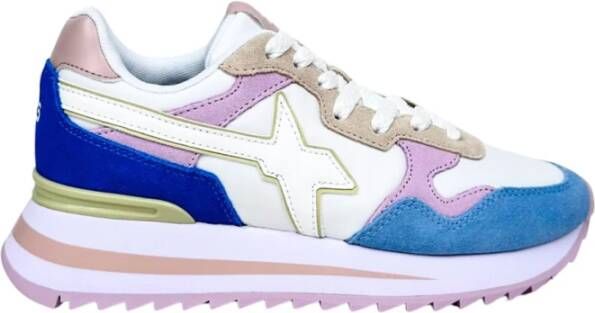 W6Yz Glamoureuze Multicolor Suède Sneakers Multicolor Dames