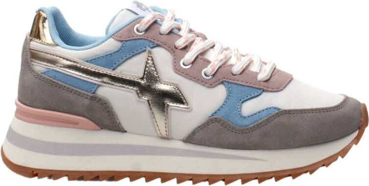 W6Yz Grijze Ade de Sneaker met Gouden Details