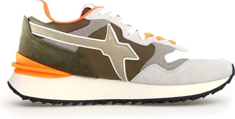 W6Yz Groene Sneakers met Gedurfd Ontwerp
