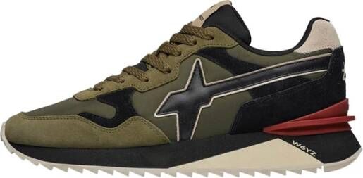 W6Yz Groene Sneakers Stijl Comfort Originaliteit Multicolor Heren