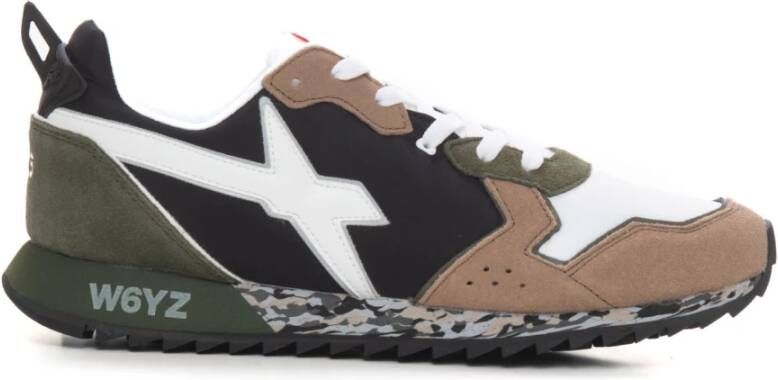 W6Yz Sneakers with camouflage bottom Jet-M. Green Heren
