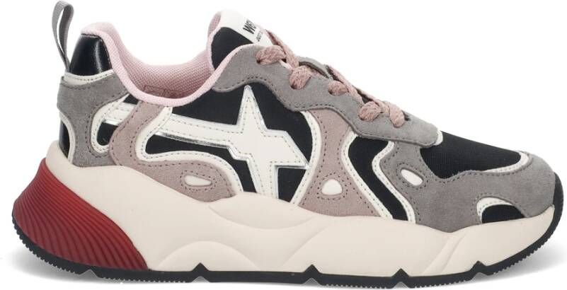 W6Yz Kleurrijke Sneakers met Suède en Technische Stof