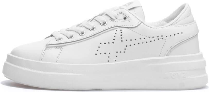 W6Yz Witte Veterschoenen voor Dames Ss23 White Dames