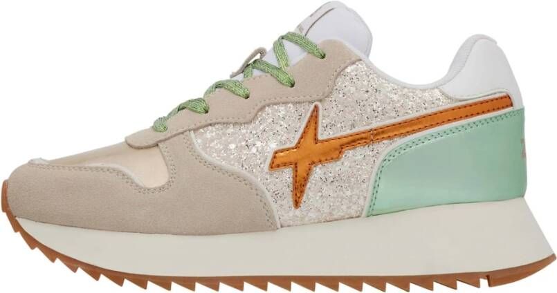 W6Yz Leather and suede sneakers Jet-W.