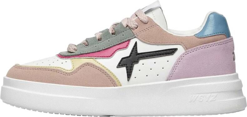 W6Yz Leather and suede sneakers Xenia W. White Dames