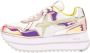 W6Yz Leather and technical fabric sneakers Deva W. White Dames - Thumbnail 1