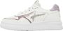 W6Yz Leather sneakers with glitter Xenia W. White Dames - Thumbnail 1