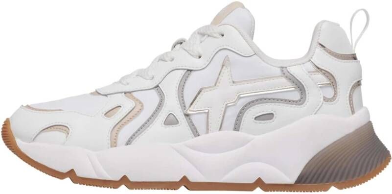 W6Yz Leren en Technische Stoffen Sneakers