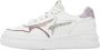 W6Yz Leren sneakers Xenia White Silver - Thumbnail 1