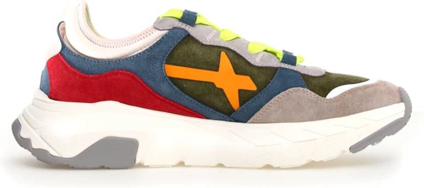 W6Yz Multicolor Sneakers voor Moderne Mannen Multicolor Heren
