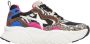 W6Yz Multikleur Sneakers met Rubberen Plateauzool - Thumbnail 1