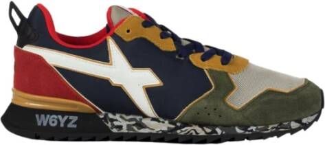 W6Yz Technical fabric and suede sneakers Jet-M. Multicolor Heren