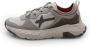 W6Yz Sneakers van suède en stof in grijs wit - Thumbnail 1