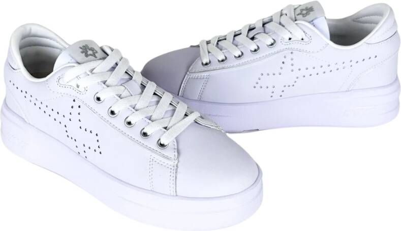 W6Yz Witte Veterschoenen voor Dames Ss23 White Dames