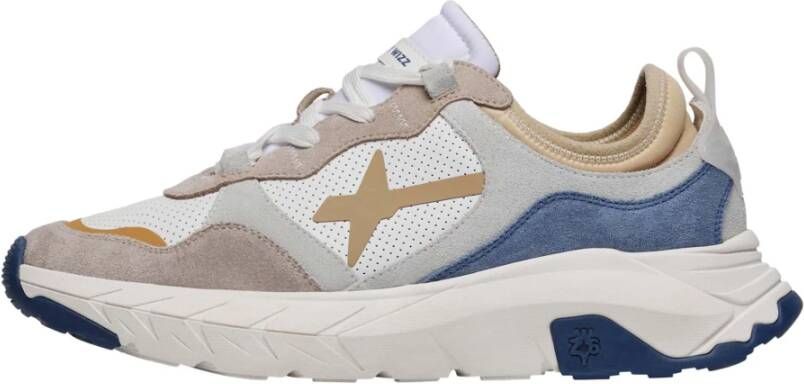 W6Yz Suède en technische stoffen sneakers