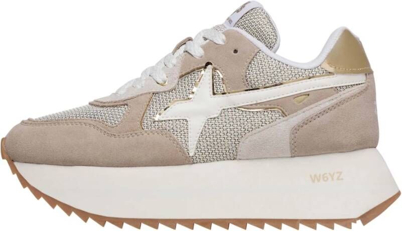 W6Yz Suede and technical fabric sneakers Deva W.