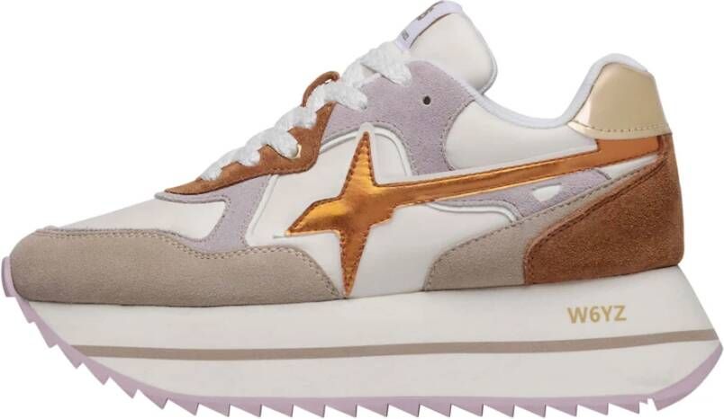W6Yz Suede and technical fabric sneakers Deva W.