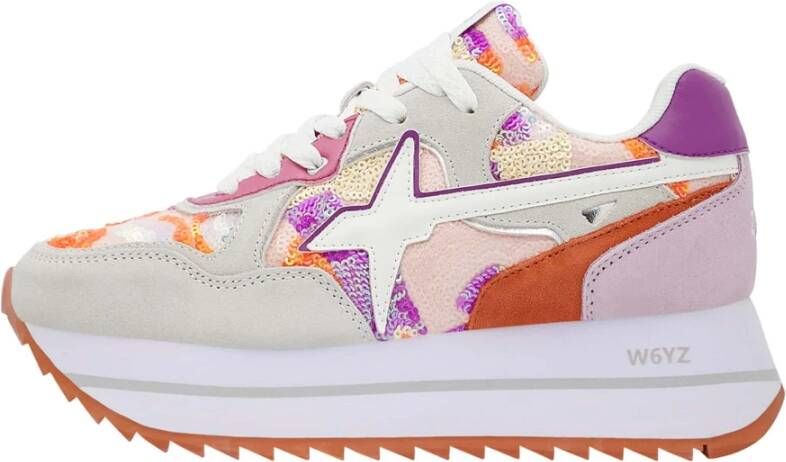 W6Yz Suede and technical fabric sneakers Deva W.