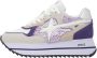 W6Yz Suede and technical fabric sneakers Deva W. Purple Dames - Thumbnail 1