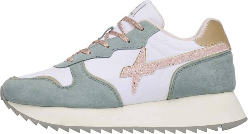 W6Yz Suede and technical fabric sneakers Jet-W.