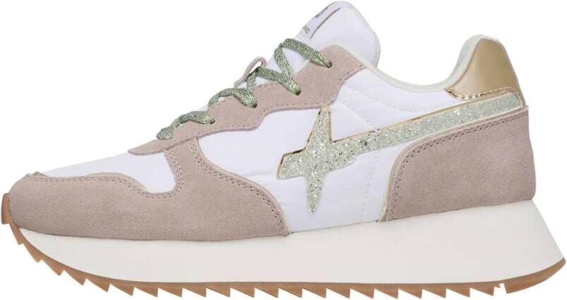 W6Yz Suede and technical fabric sneakers Jet-W.