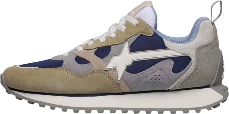 W6Yz Suede and technical fabric sneakers Loop-M.
