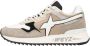 W6Yz Suede and technical fabric sneakers Yak-M. Beige Heren - Thumbnail 1