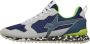 W6Yz Blauwe Technische Sneakers met Suède Inzetstukken - Thumbnail 1
