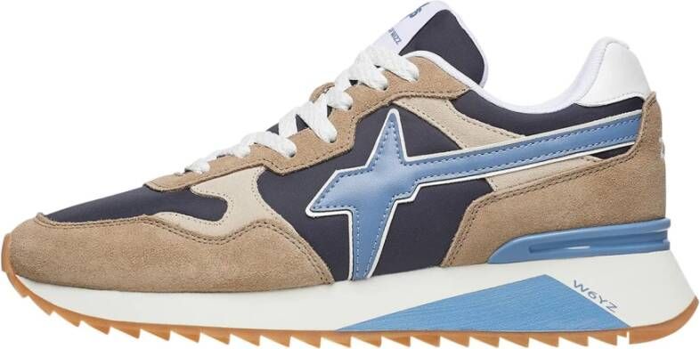 W6Yz Technische suède sneaker met spoiler Multicolor Heren