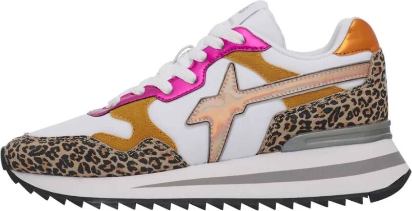 W6Yz Technische sneakers van stof en suède