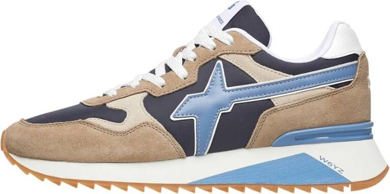 W6Yz Technische suède sneaker met spoiler Multicolor Heren