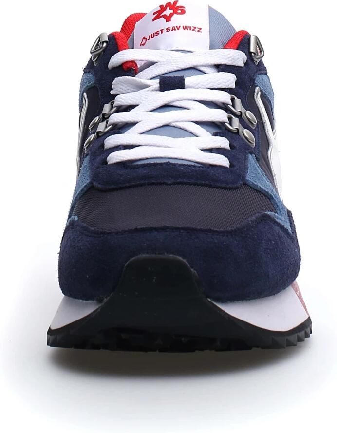 W6Yz Suede and technical fabric sneakers Yak-M. Blue Heren - Foto 2