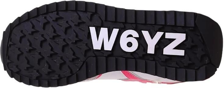 W6Yz Trendy Wit Fuchsia Sneakers White Dames - Foto 3