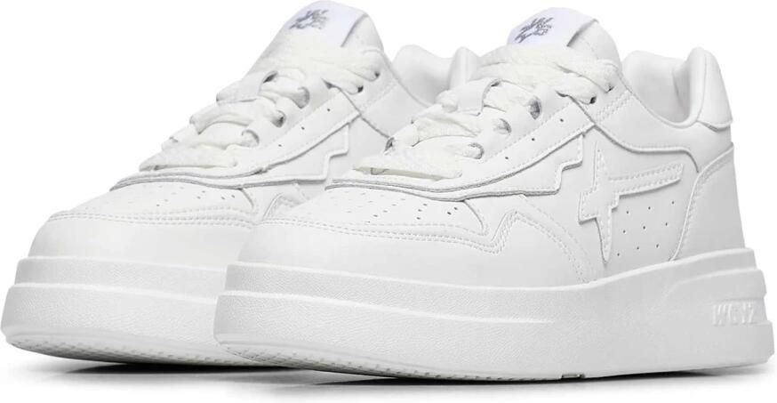 W6Yz Witte Sneakers met Geperforeerde Details - Foto 5