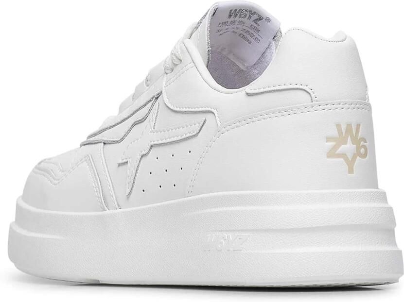 W6Yz Witte Sneakers met Geperforeerde Details - Foto 4