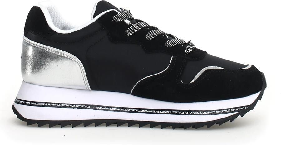 W6Yz Zwarte Paillet Sneakers