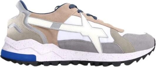 W6Yz Suede and technical fabric sneakers Breeze 3-M.