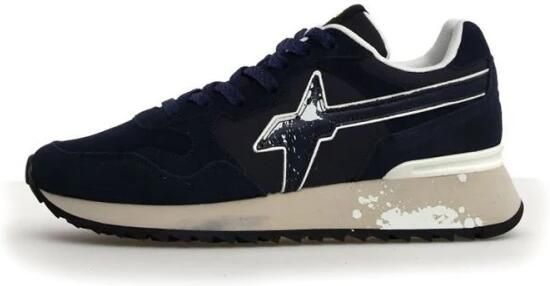 W6Yz Technical fabric and suede sneakers Yak-M. Blue Heren