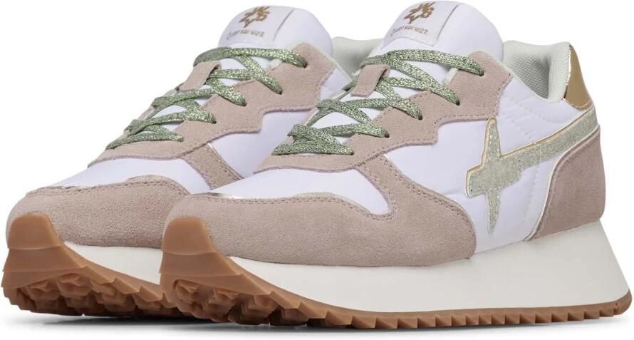 W6Yz Suede and technical fabric sneakers Jet-W.