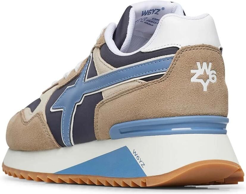 W6Yz Technische suède sneaker met spoiler Multicolor Heren - Foto 4