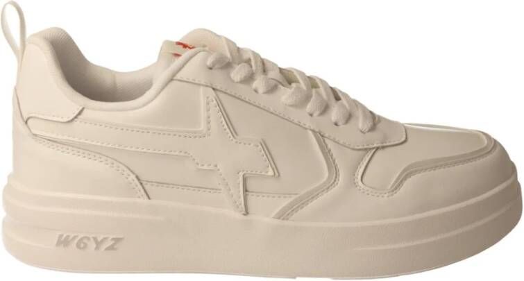 W6Yz Witte Leren Urban Sneakers White Heren