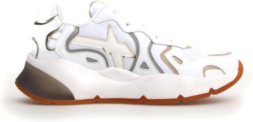 W6Yz Witte Sneakers Stijlvol Ontwerp Suède