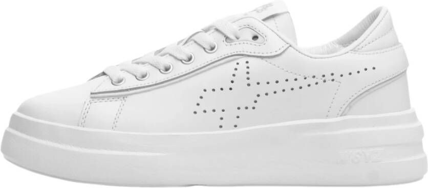 W6Yz Witte Veterschoenen voor Dames Ss23 White Dames