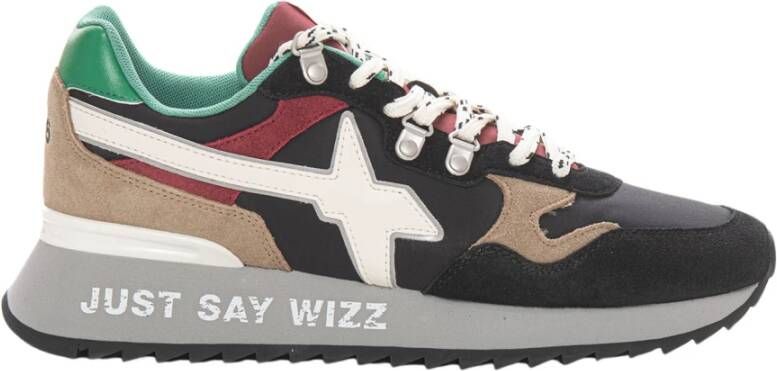 W6Yz Yac-m Sneakers met Veters Contrastkleurige Details Black Heren