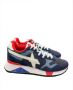 W6Yz Suede and technical fabric sneakers Yak-M. Blue Heren - Thumbnail 1
